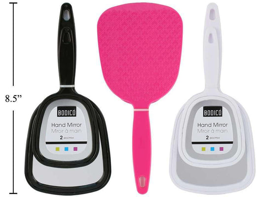 Bodico 2-pc Mirror, 3 col., Tie Wrap, w/Removable sticker(HZ)