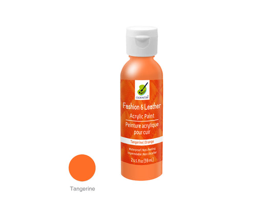 Color Factory: 2oz Fashion & Leather Acrylic Paint - Tangerine