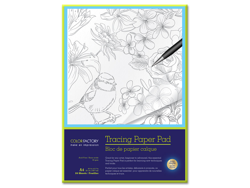 Color Factory: Tracing Paper 9"x12" 50gsm 24 Sheets Acid Free