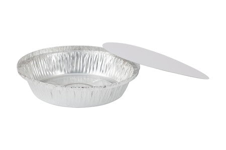 TITAN  7" ROUND ALUMINIUM CONT. W/ LIDS 5/PK