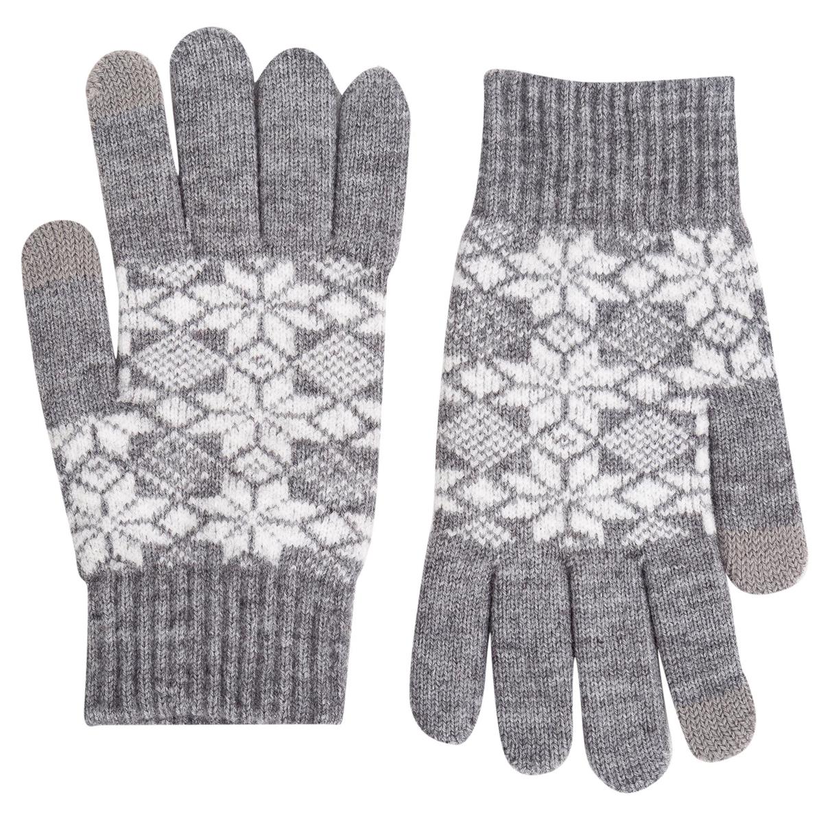 Nordic T. Fairisle Knit Glove, w Touch, 3 asst, hc