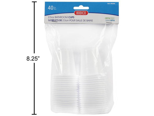 Bodico,40-pc Bathroom Cups, pbh  (A310316)