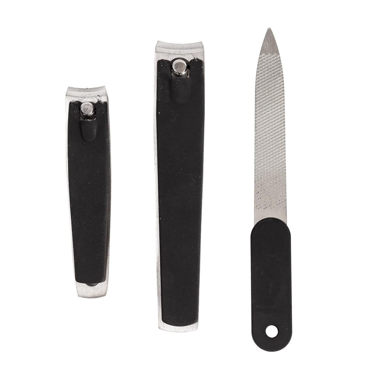 Bodico, 3-pc Men's Manicure Set Matte, PVC box