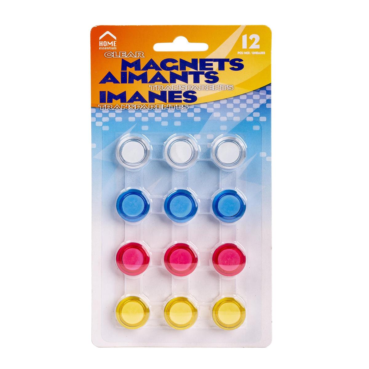 H.E., 12-pc Magnetic Buttons, Dia. 2cm, b/c