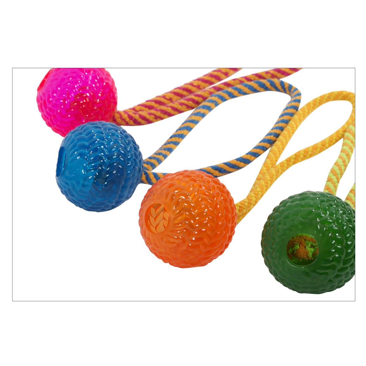 Rope Ball Pet Toy (9.5") - 1pc - Durable Knotted Fetch Toy