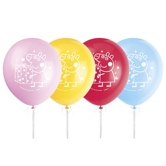 Peppa Pig 12" Latex Balloons  8ct