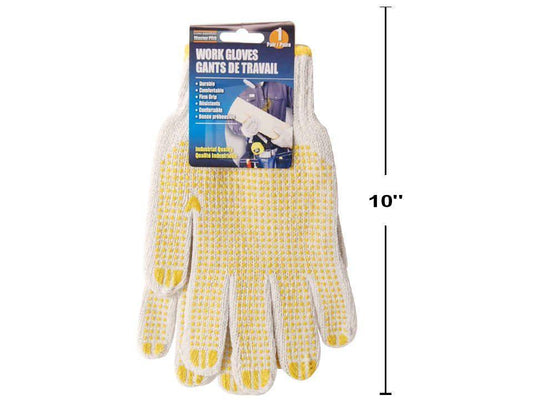 H.E. Master Pro, 1 Pair Work Gloves  w/ EVA Dots, header card