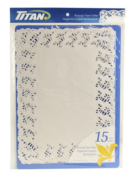 TITAN PAPER DOILIES 10 X 14.5" 15/PK x 24/CS