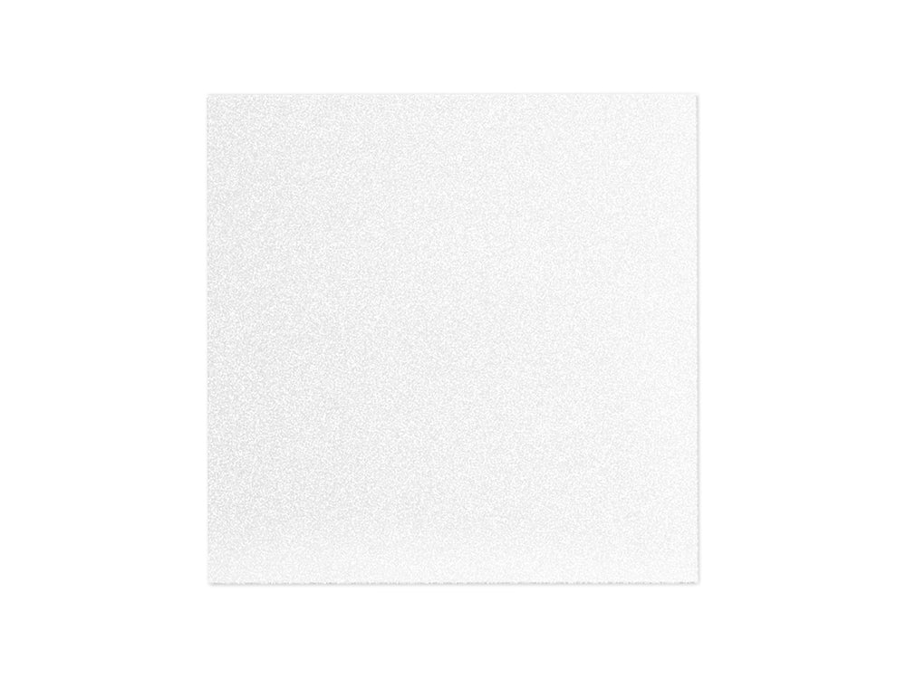 Scrapbook Paper: 12"x12" Glitter Cardstock 250gsm, 5 Sheets B) White Irridescent