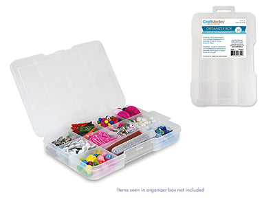 Craft/Bead Storage: 7"x4.75"x0.9" Organizer Box w/Lid