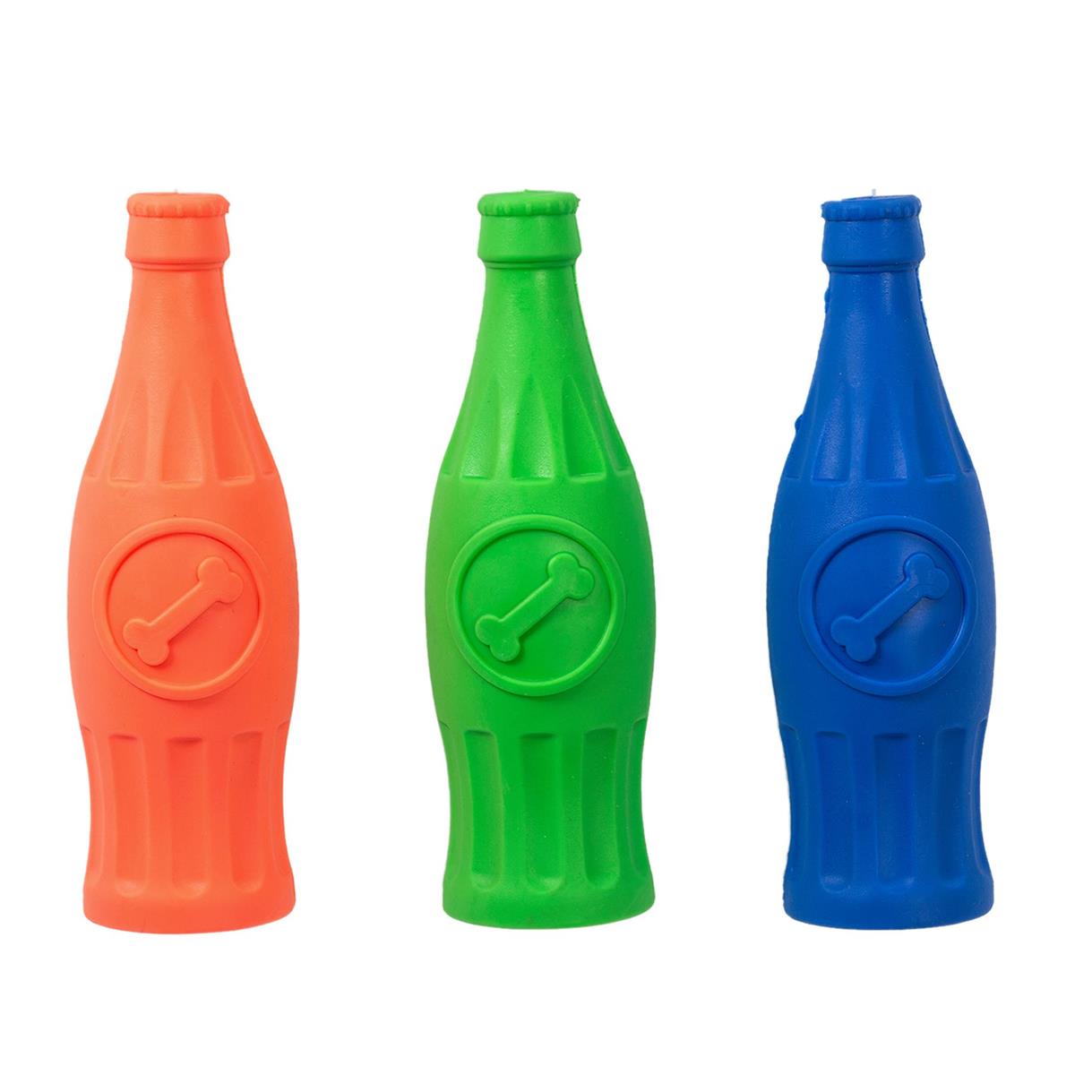Squeaky Bottle Dog Toy - 1pc - Interactive Crunch & Squeak