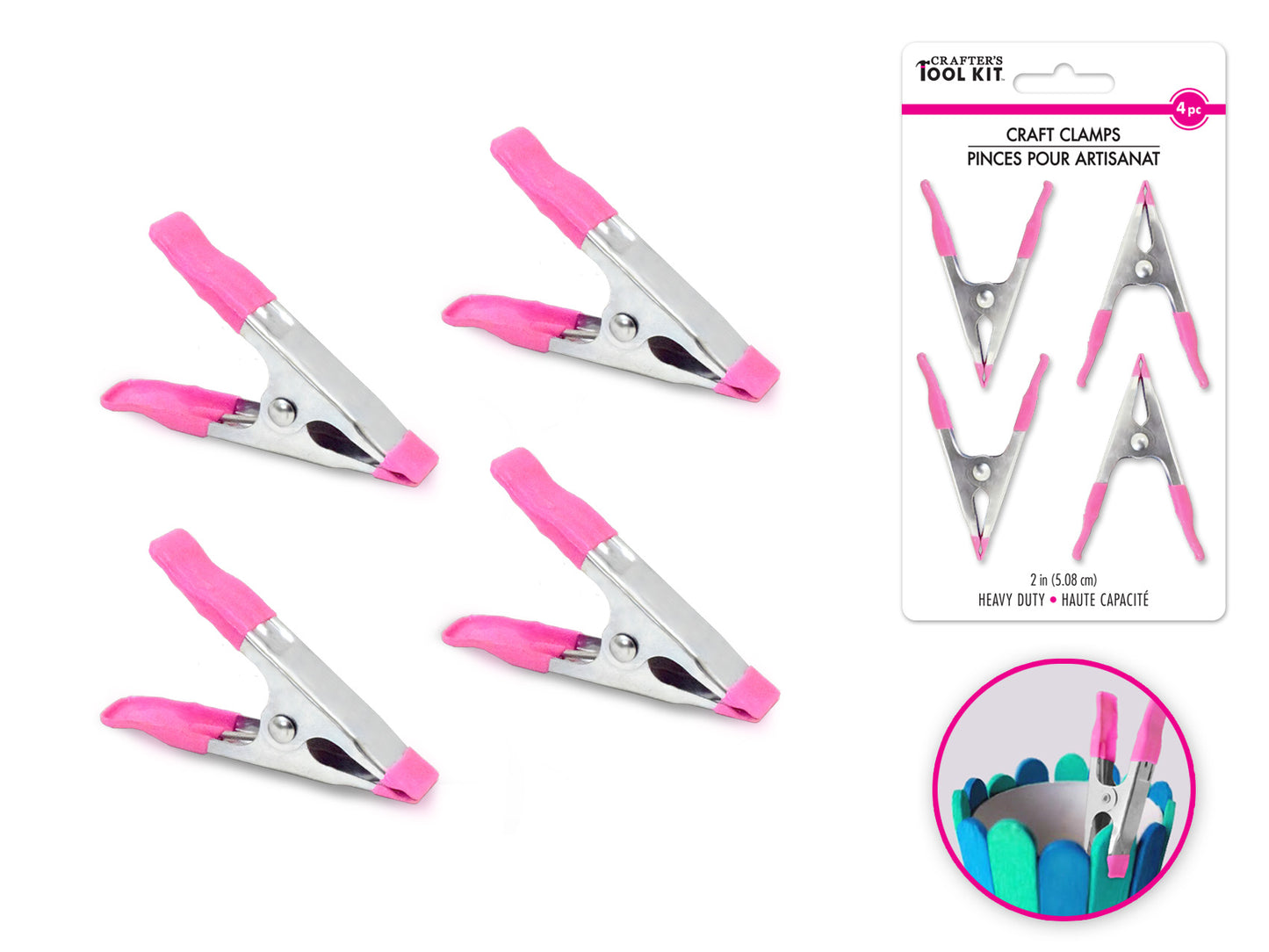 Crafter's Toolkit: 2" Craft-Clamps x4 Heavy Duty