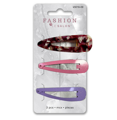 HAIR CLIPS - 3 PCS 7*14cm