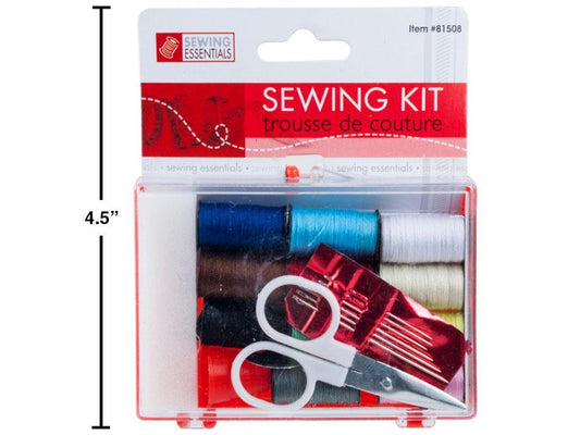 Sewing E. Travel Sewing Kit,  Pl. Case w/ hang card