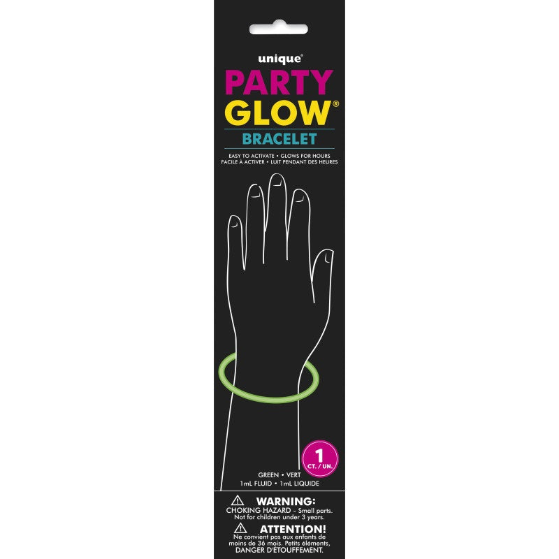 Green Glow Bracelet 8"