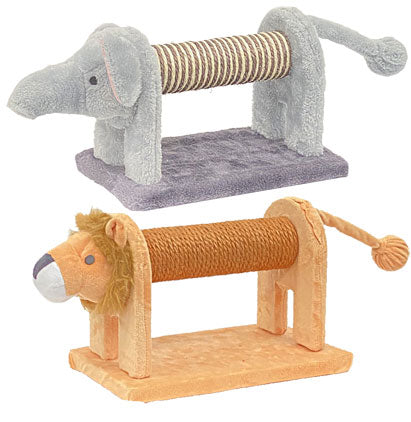 CAT SCRATCHING POST - 2 ASST. (ELEPHANT, LION) )48