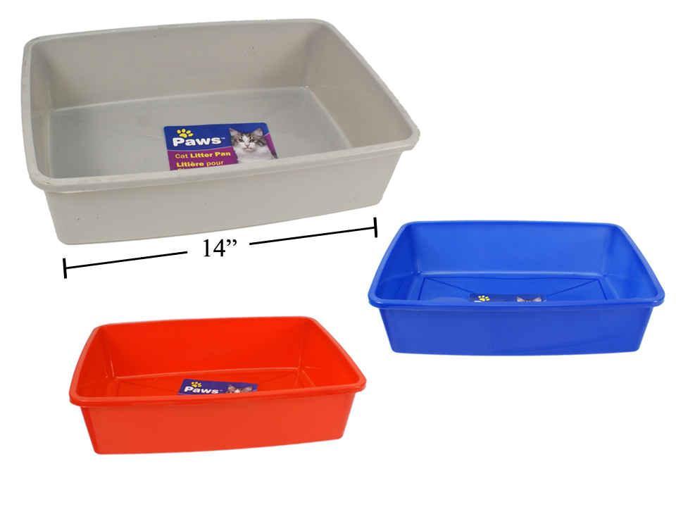 PAWS. Large Cat Litter Pan, 3 colors