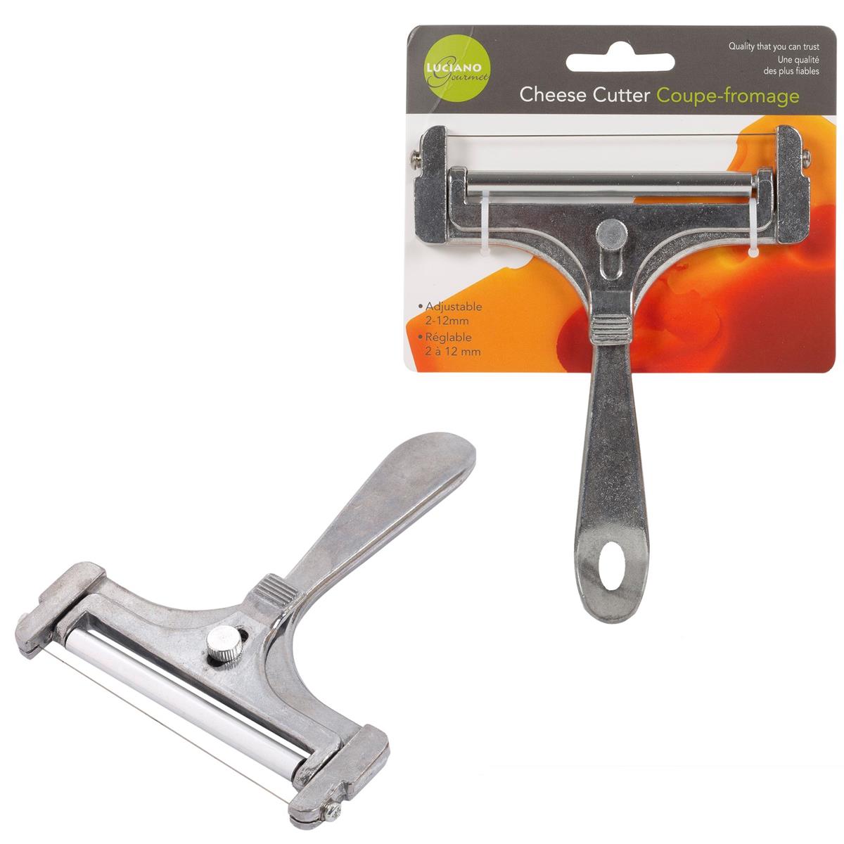 L.G Adjustable Wide Cheese Cutter, 2-12mm, Aluminium, t.o.c.