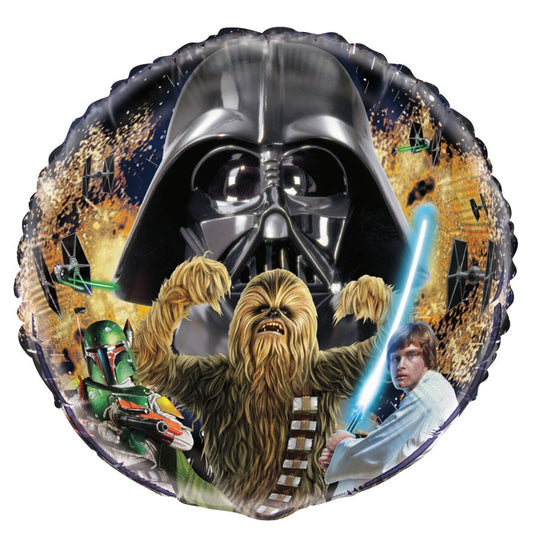 Star Wars Classic Round Foil Balloon 18"  Packaged