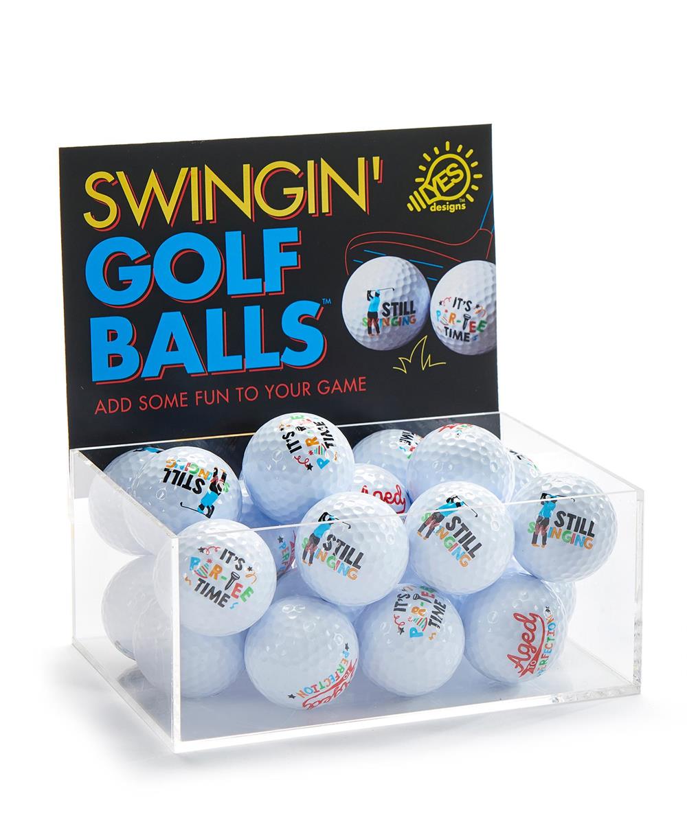 Srlyn/Rubb.B'dayGolfBall,24pcsw/Dsp