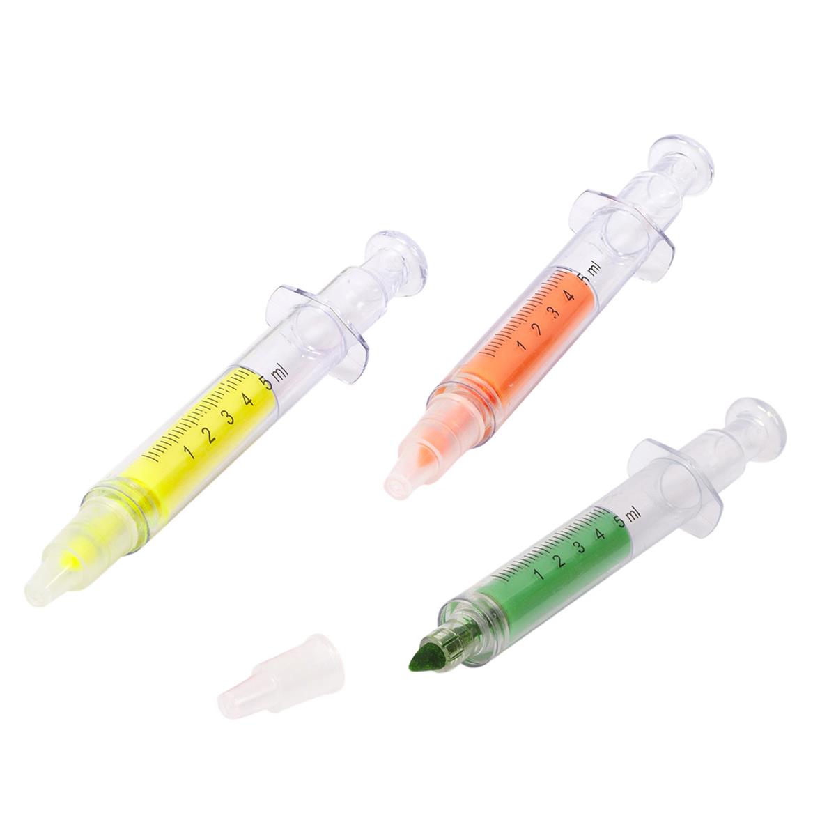 O.WKs. 3pc. Clear Highlighter PVC Box