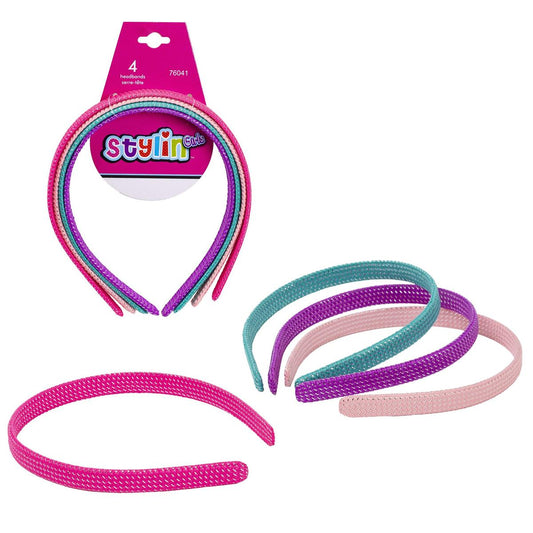 Stylin G, 4-pc Headband w Lurex hc