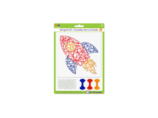 Krafty Kids Kit: DIY String-Art Kit C) Rocket