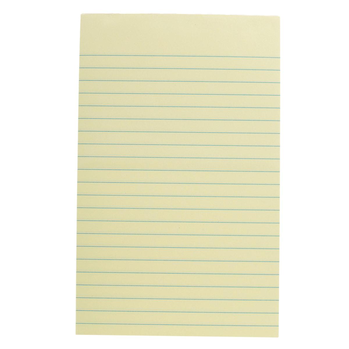 O.WKs. 2 pk 100-sheet, 5x8" Legal Pad,Yellow
