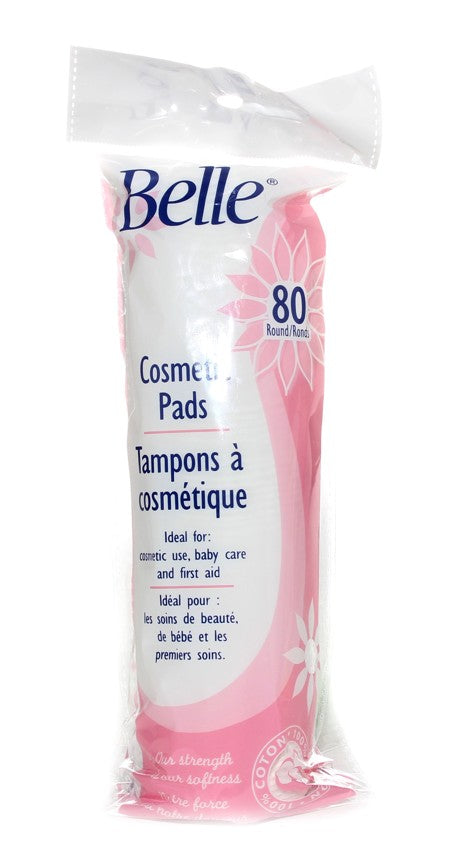 BELLE COSMETIC PADS 80/PK