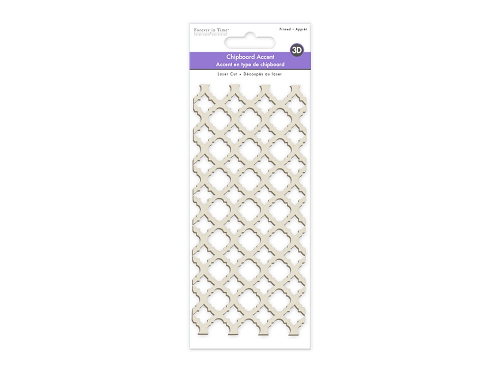 Paper Craft Emb: Laser-Cut Primed Chipboard Accents B) Moroccan