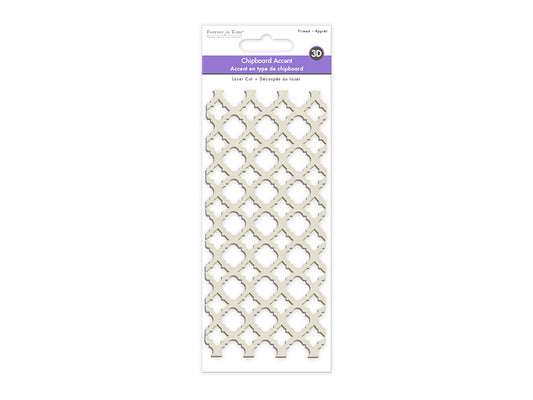 Paper Craft Emb: Laser-Cut Primed Chipboard Accents B) Moroccan