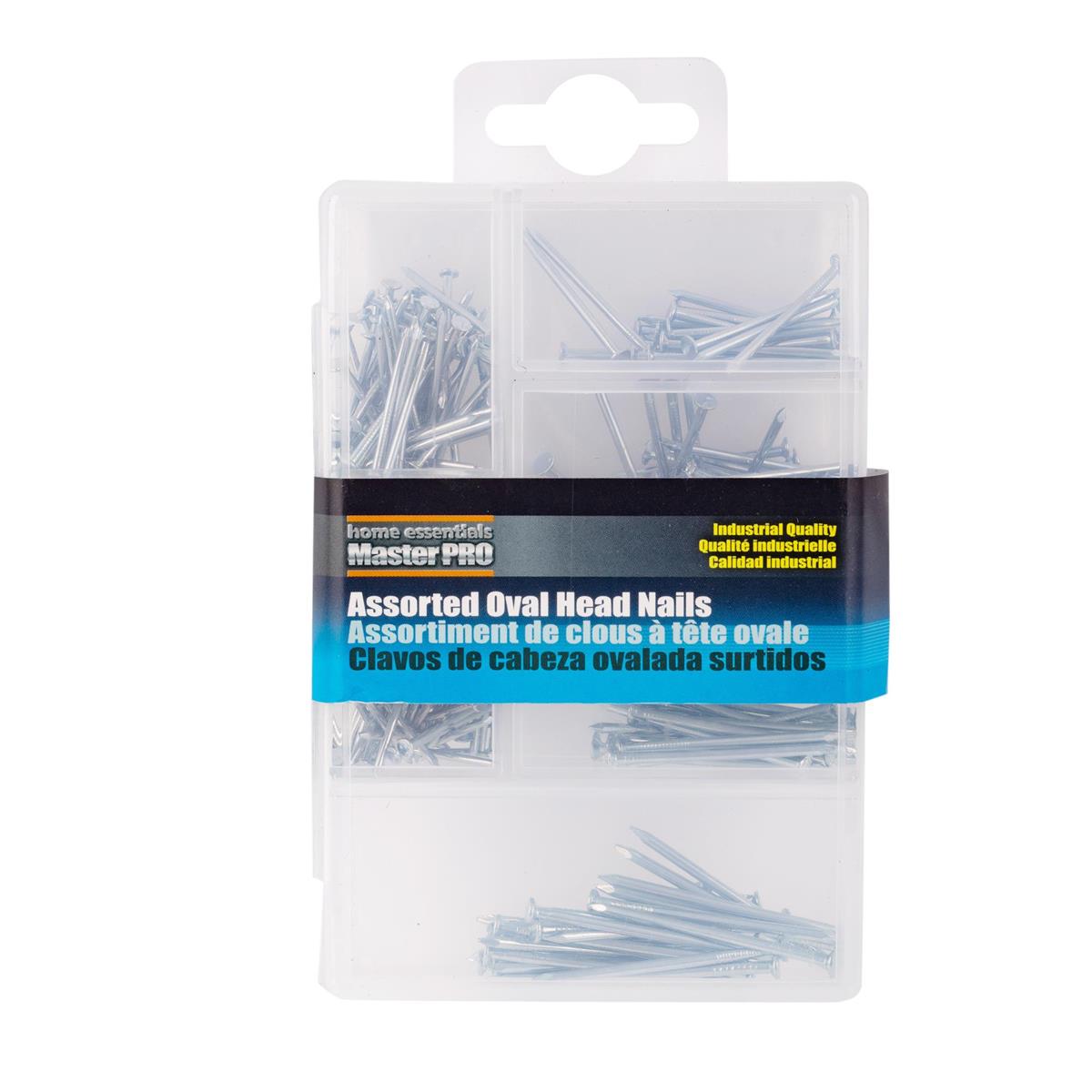 H.E. Master Pro, 220-pc Assorted Nails, pvc bx w col. sleeve card