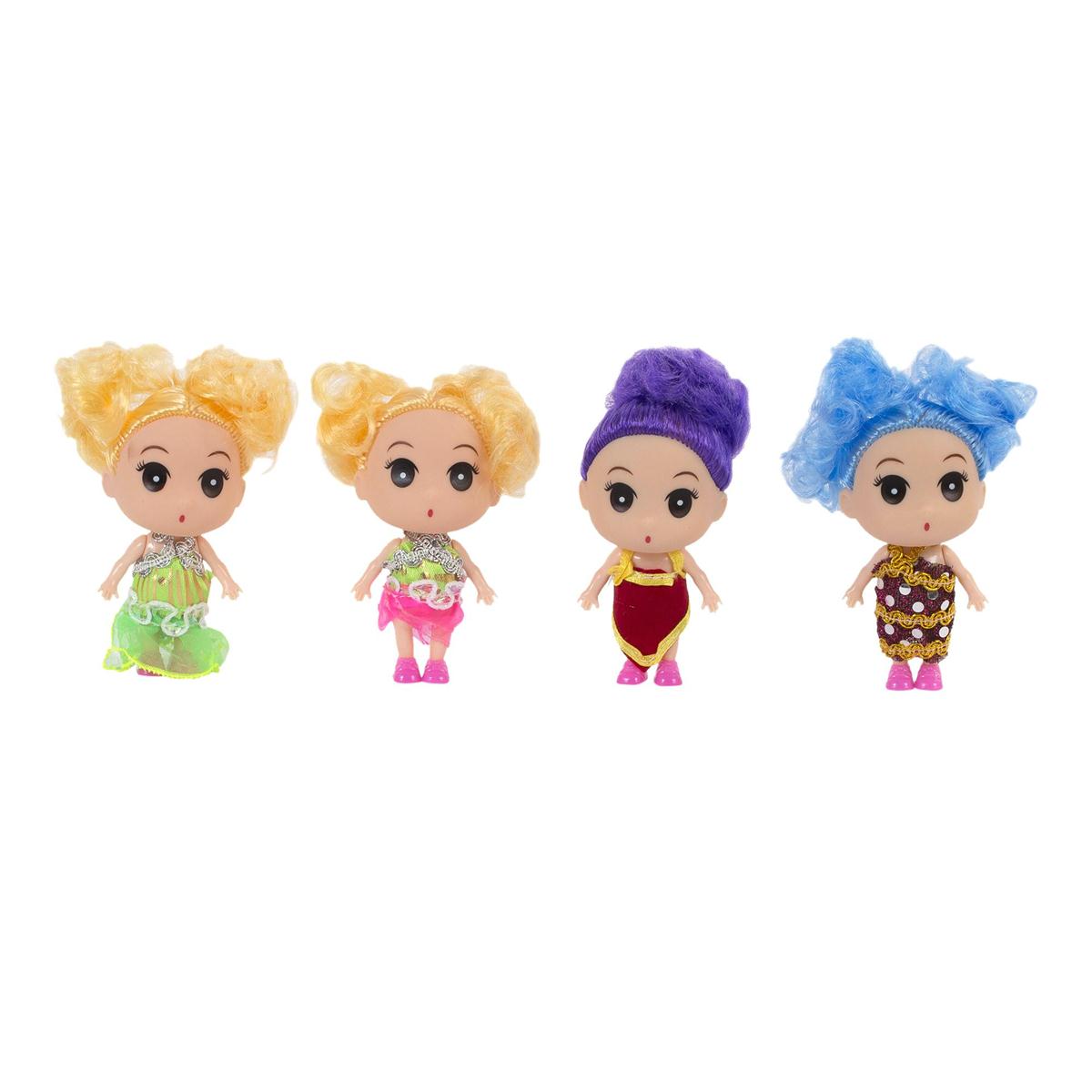 2.5" Mini Doll, 4 styles, pvc bx, 12/dsp