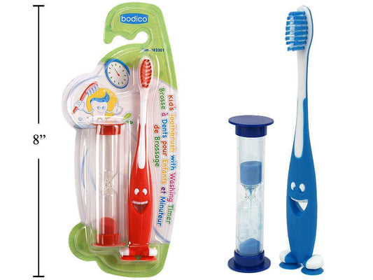 Bodico Children Toothbrush w/  Washing Timer, 2 col.,  b/c