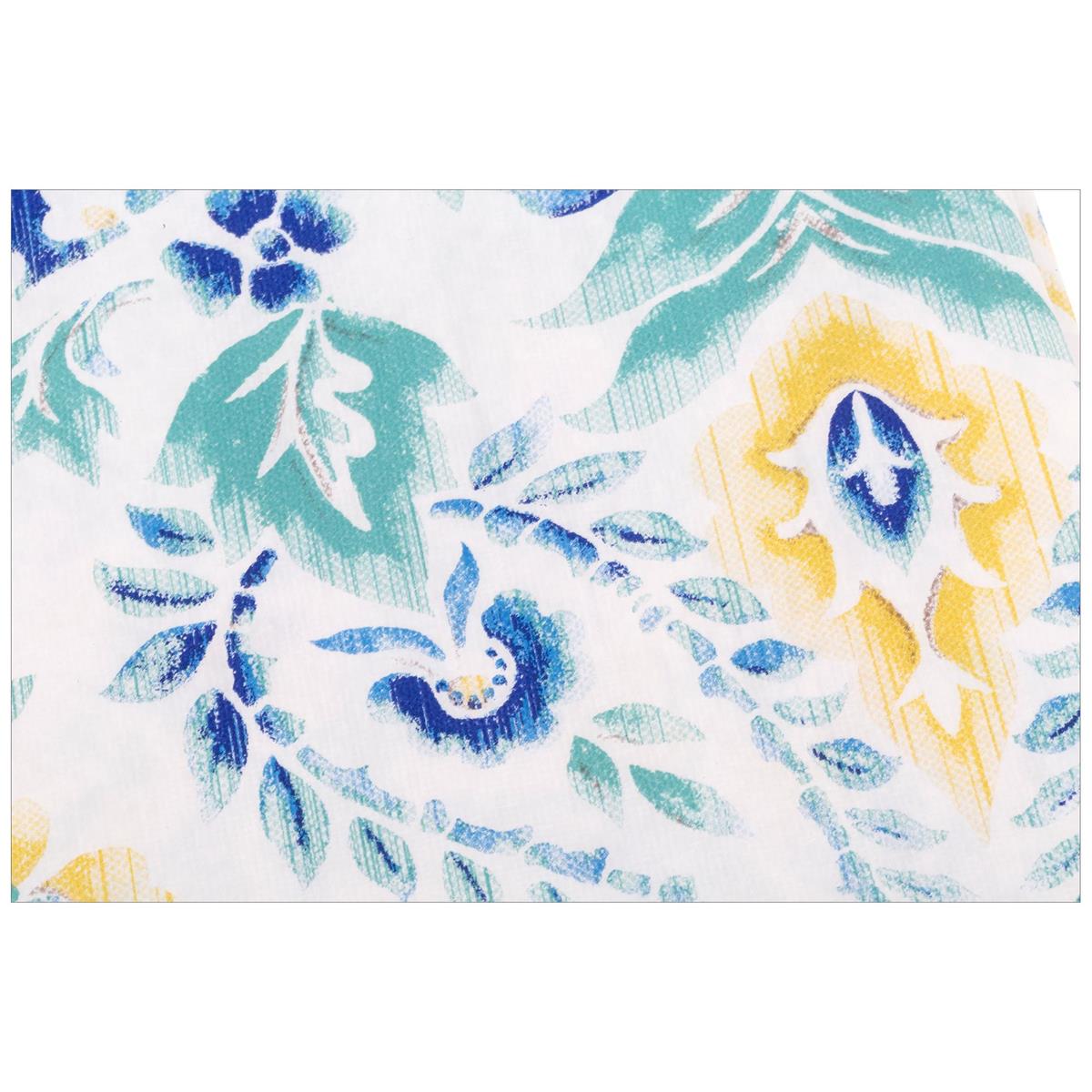 Luciano 52"x70" Assorted Flowers Printed PEVA Tablecloth,sleeve card