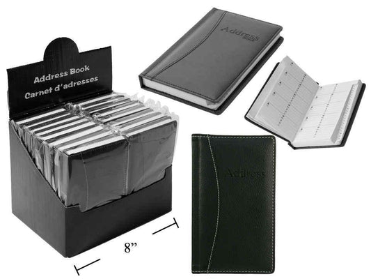 3.75" x 6.25" 96 Sheets Address  Book, 16/dsp