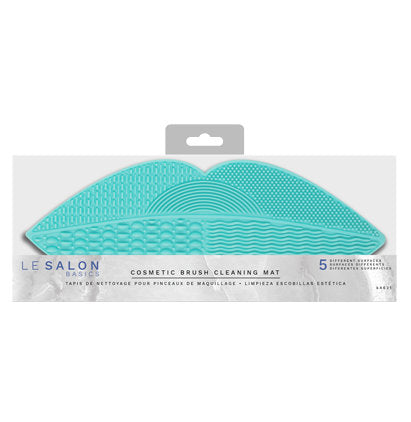 COSMETIC BRUSH CLEANING MAT GREEN