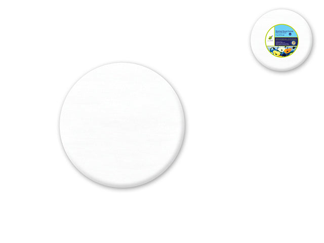 Stretch Artist Canvas: Round 7" Triple-Primed Back-Stapled