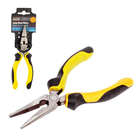 H.E. Master Pro 6.7" Long nose Plier, Yellow&Black handle