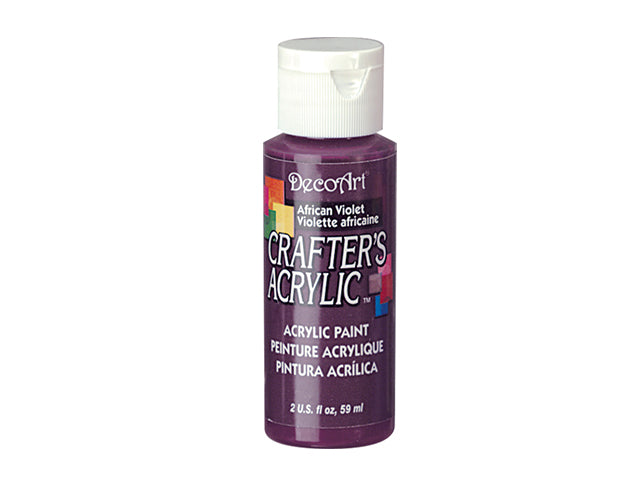 Crafters Acrylic Paint: 2oz Craft & Hobby DCA01-DCA173 74 AFRICAN VIOLET