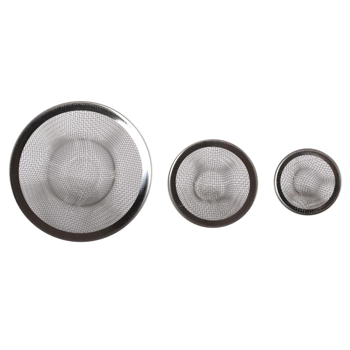 H.E.  3-pc Sink Strainers Set, b/c (CS)