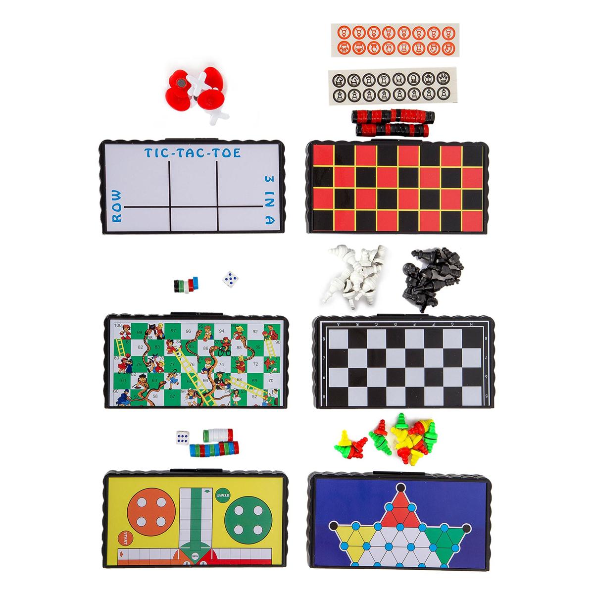 Dlx. Pocket Magnetic Travel Game,  6 styles, c/box,  24/dsp