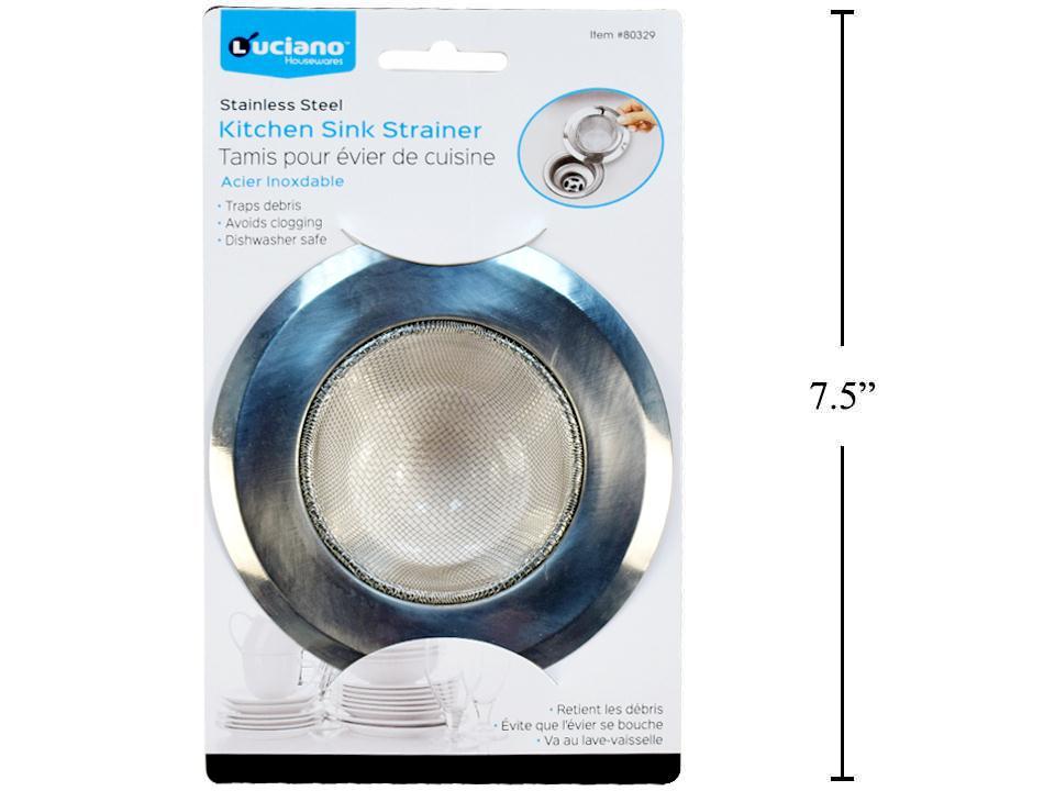 Luciano, Kitchen Sink Strainer, Stainless Steel, card (CS)
