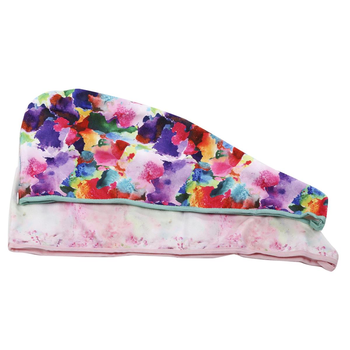 Bodico, Floral Hair Towel Turban 2 asst, pvc box