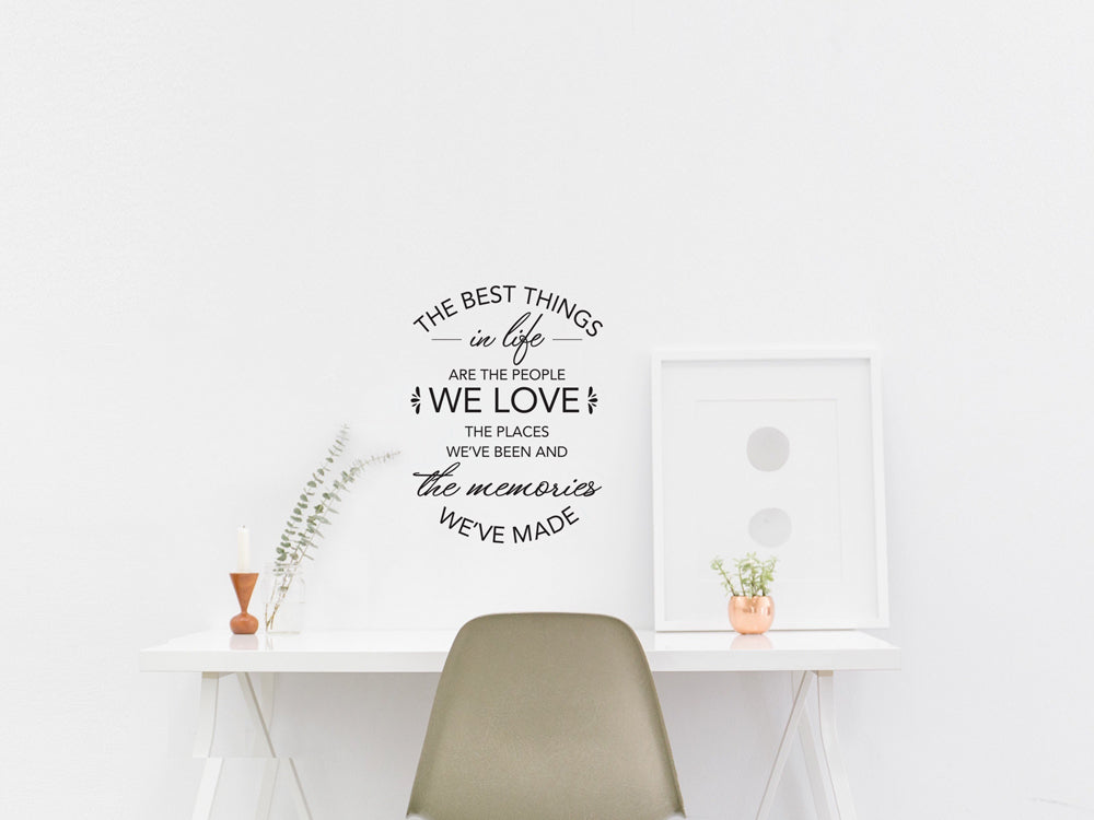 Craft Decor: 11.8"x15.75" 'Words To Live By..' Wall Art I) The Best Things in Life..