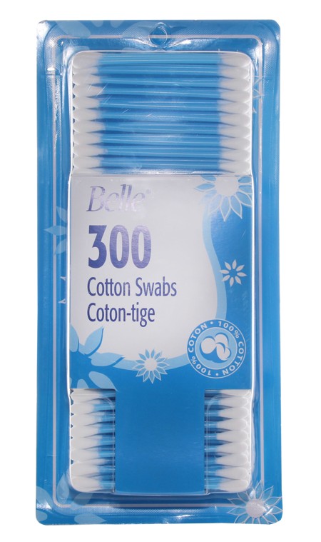 BELLE COTTON SWABS 300/PK