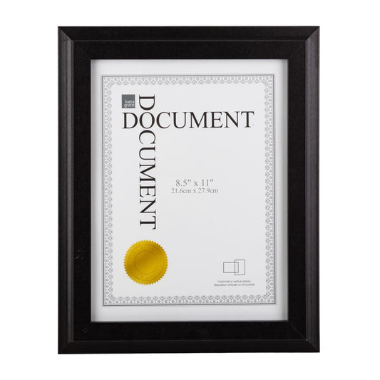 KG Oxford 8.5X11" Wood Doc Frame FRAME-BLACK ( LD S5 )