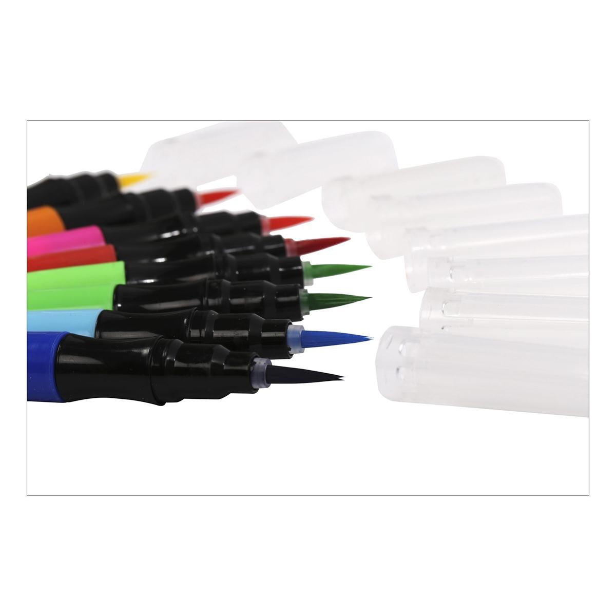 T4C, 8-pc  Brush Markers, Blister Card