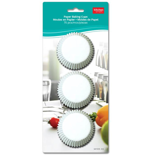 PAPER BAKING CUPS - 75 MEDIUM