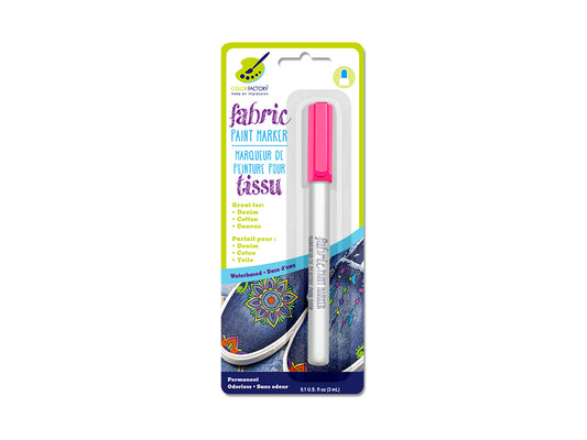 Color Factory: Fabric Paint Marker Permanent 3ml E) Neon Pink